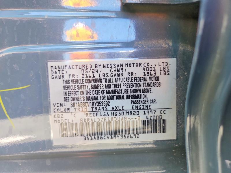 Aukcja sprzedaży 2024 Nissan Sentra, vin: 3N1AB8CV1RY352692, numer aukcji: 54435406