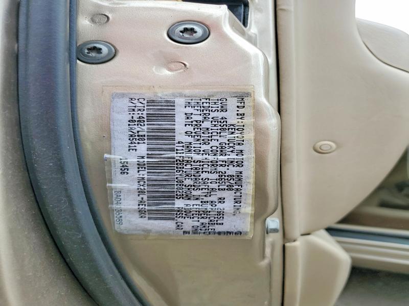 53851766 :رقم المزاد ، 4T1BF28B6YU080235 vin ، 2000 Toyota Avalon مزاد بيع