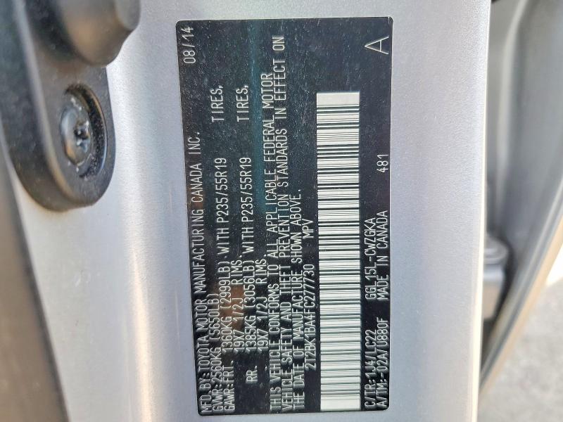 Продаж на аукціоні авто 2015 Lexus Rx 350, vin: 2T2BK1BA4FC277730, номер лоту: 51633516