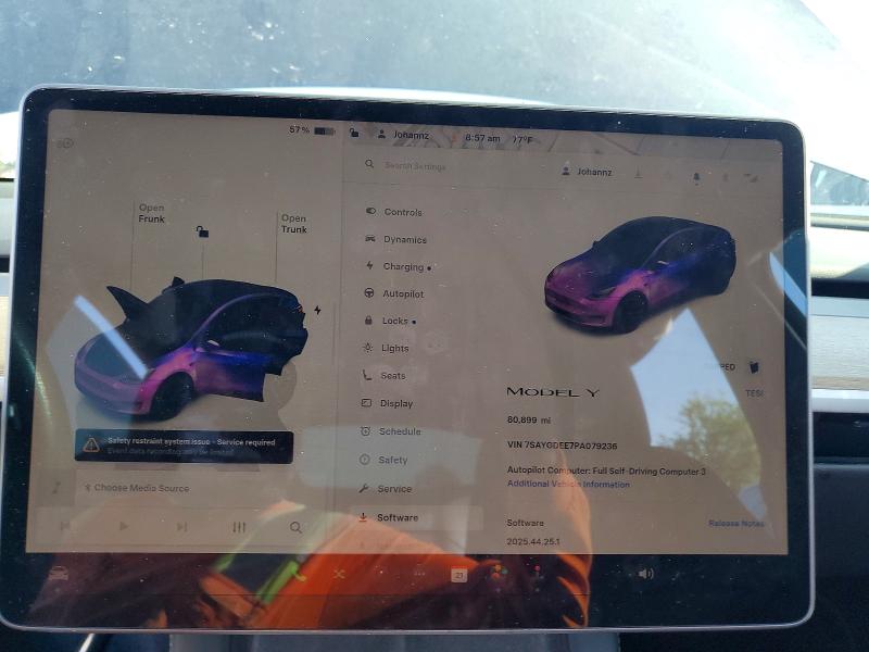Aukcja sprzedaży 2023 Tesla Model Y, vin: 7SAYGDEE7PA079236, numer aukcji: 54448296