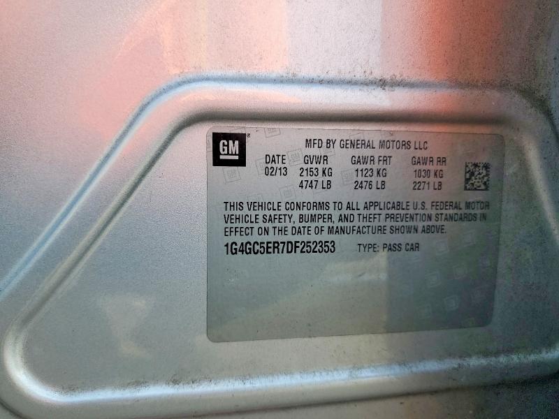 2013 Buick Lacrosse მანქანა იყიდება აუქციონზე, vin: 1G4GC5ER7DF252353, აუქციონის ნომერი: 55220616