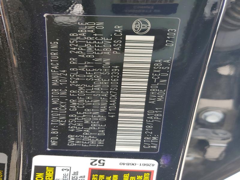 Aukcja sprzedaży 2025 Toyota Camry, vin: 4T1DAACK7SU063394, numer aukcji: 53111486