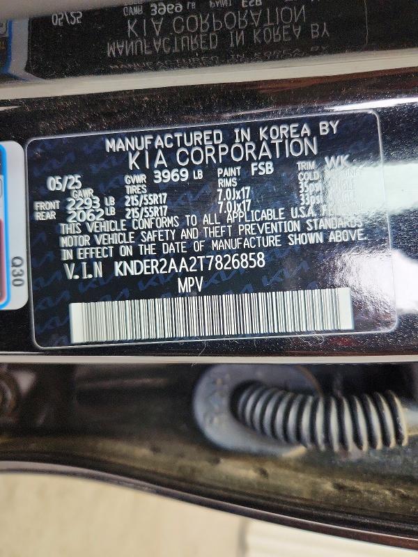 2026 Kia Seltos მანქანა იყიდება აუქციონზე, vin: KNDER2AA2T7826858, აუქციონის ნომერი: 50557696