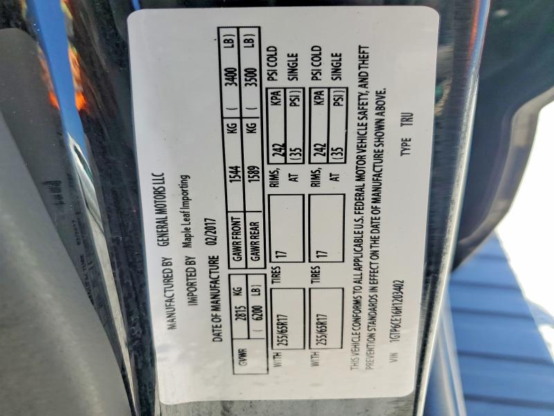 Продажа на аукционе авто 2017 Gmc Canyon, vin: 1GTP6CE16H1203402, номер лота: 52722316
