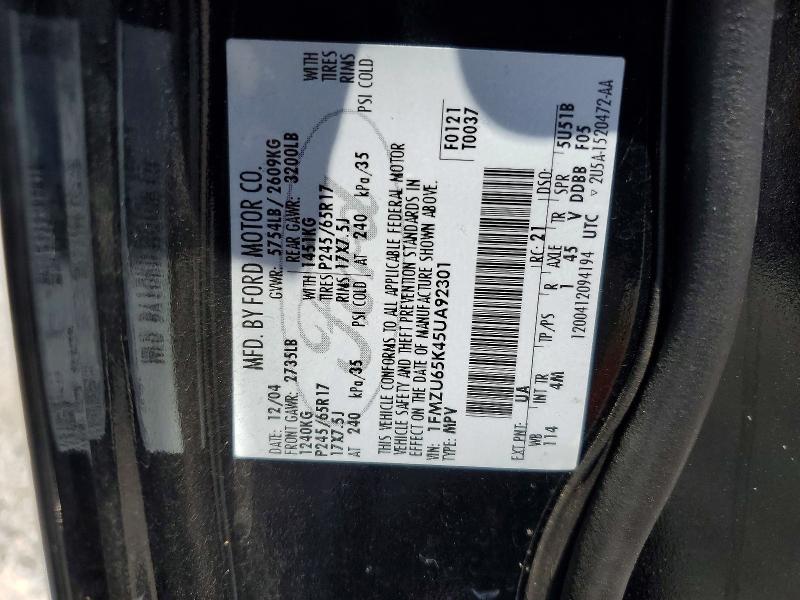 Aukcja sprzedaży 2005 Ford Explorer, vin: 1FMZU65K45UA92301, numer aukcji: 52417666
