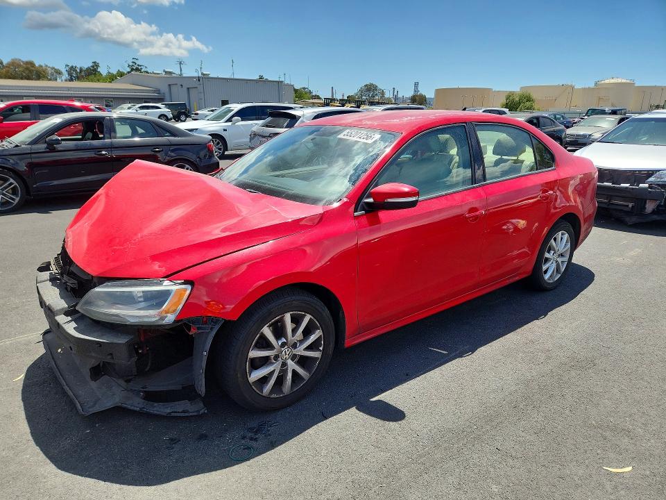 2011 Volkswagen Jetta მანქანა იყიდება აუქციონზე, vin: 3VWDZ7AJ2BM345129, აუქციონის ნომერი: 55201256