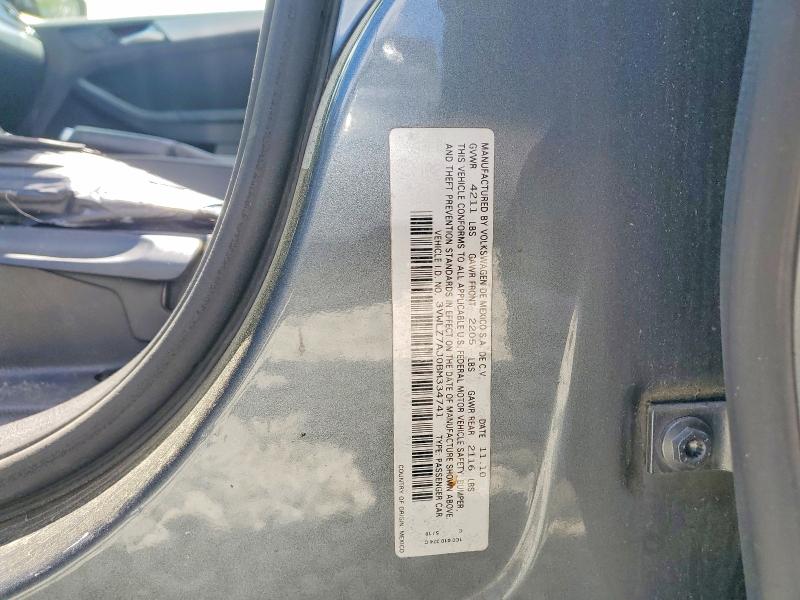2011 Volkswagen Jetta მანქანა იყიდება აუქციონზე, vin: 3VWLZ7AJ0BM334741, აუქციონის ნომერი: 52831546