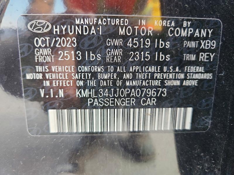 Продажа на аукционе авто 2023 Hyundai Sonata Hybrid, vin: KMHL34JJ0PA079673, номер лота: 55017206