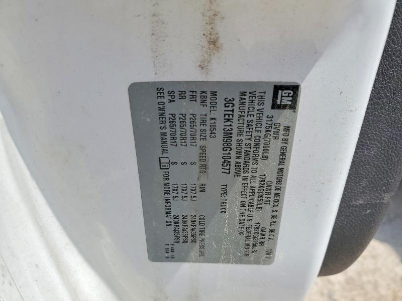 Aukcja sprzedaży 2008 Gmc Sierra, vin: 3GTEK13M98G104577, numer aukcji: 54401946