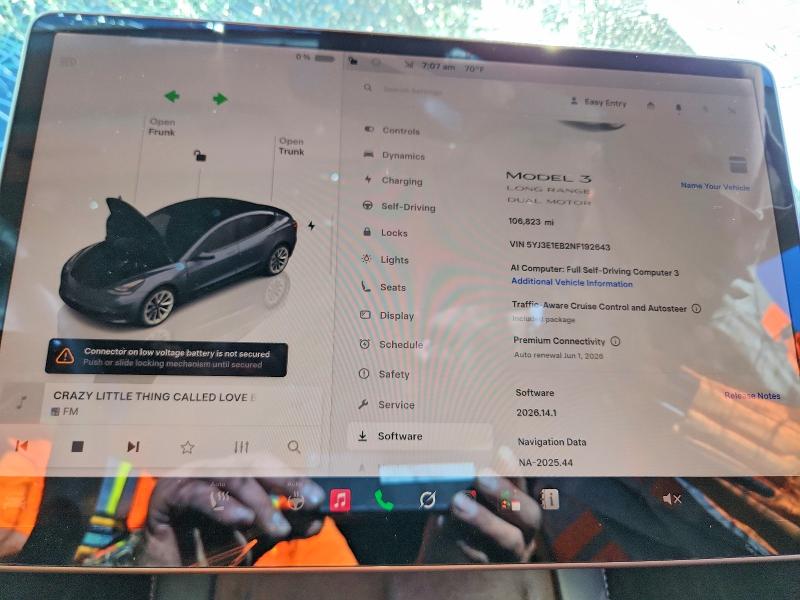 Aukcja sprzedaży 2022 Tesla Model 3, vin: 5YJ3E1EB2NF192643, numer aukcji: 52688246