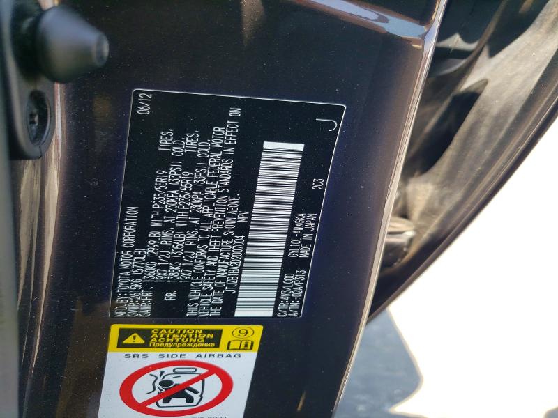 Продаж на аукціоні авто 2013 Lexus Rx, vin: JTJZB1BA2D2007004, номер лоту: 52423836