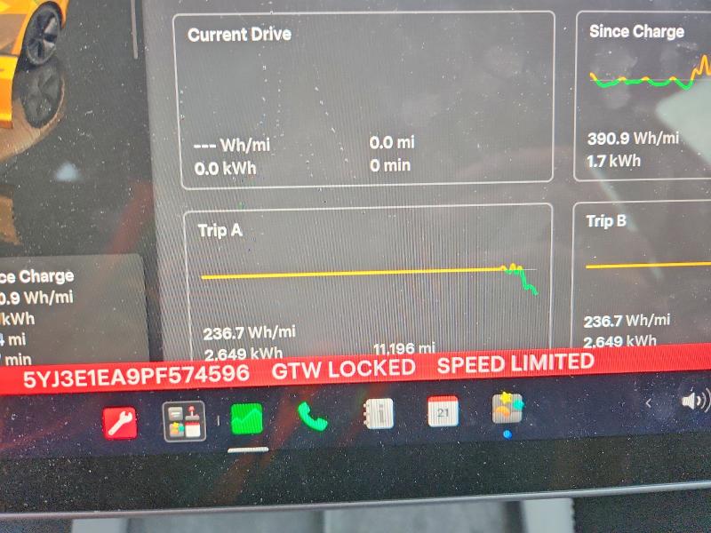 Продаж на аукціоні авто 2023 Tesla Model 3, vin: 5YJ3E1EA9PF574596, номер лоту: 54006946