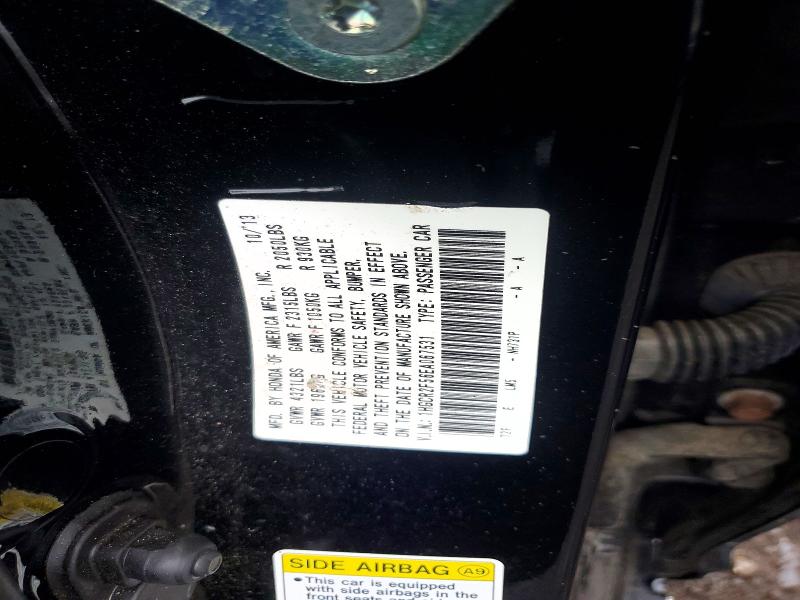 54075756 :رقم المزاد ، 1HGCR2F56EA067531 vin ، 2014 Honda Accord مزاد بيع