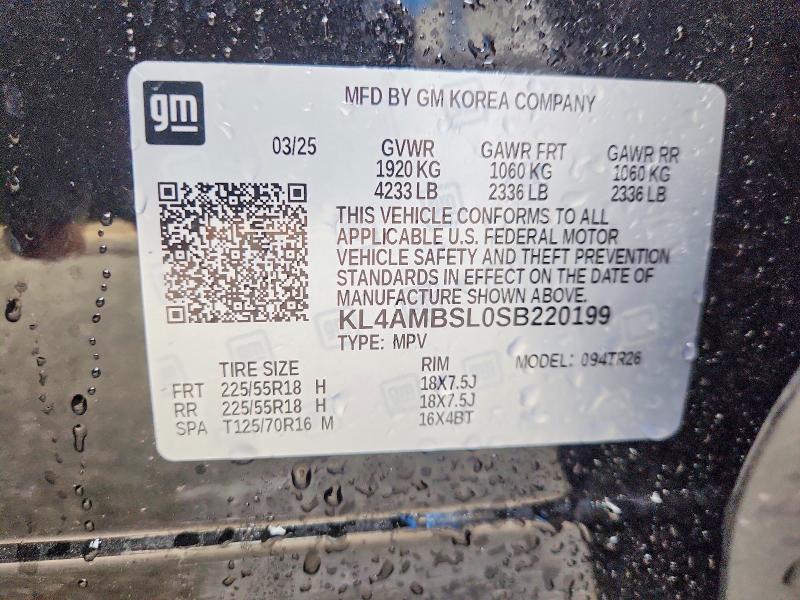 Aukcja sprzedaży 2025 Buick Encore Gx, vin: KL4AMBSL0SB220199, numer aukcji: 54016656