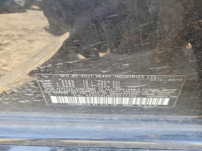 Aukcja sprzedaży 2017 Subaru Impreza, vin: 4S3GTAL60H3717794, numer aukcji: 52591686