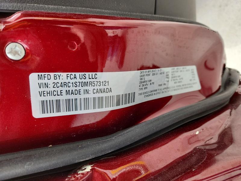 Aukcja sprzedaży 2021 Chrysler Pacifica, vin: 2C4RC1S70MR573121, numer aukcji: 52482556