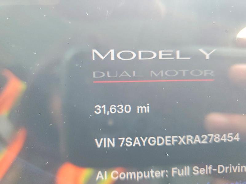 Aukcja sprzedaży 2024 Tesla Model Y, vin: 7SAYGDEFXRA278454, numer aukcji: 54437896