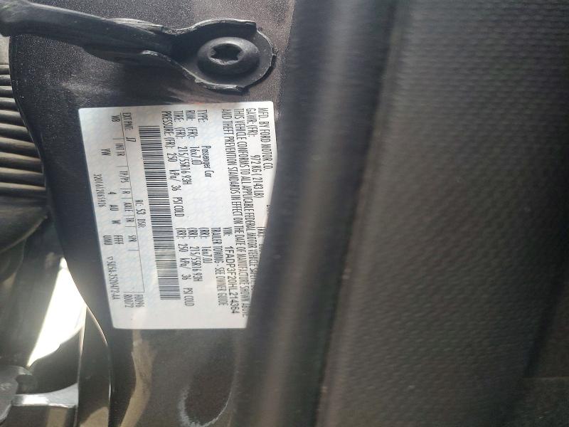 2017 Ford Focus მანქანა იყიდება აუქციონზე, vin: 1FADP3F20HL214364, აუქციონის ნომერი: 52839686