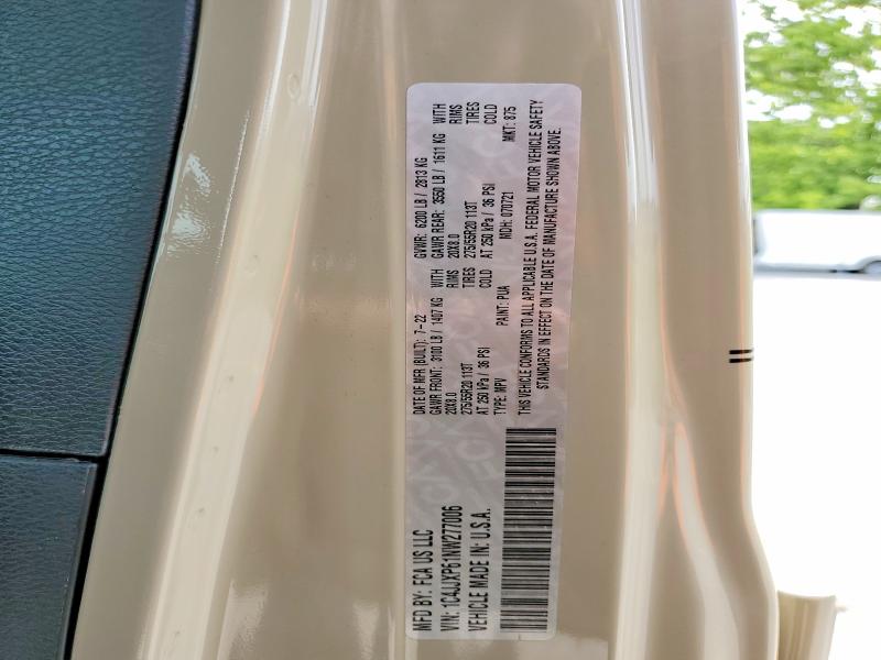 2022 Jeep Wrangler Unlimited მანქანა იყიდება აუქციონზე, vin: 1C4JJXP61NW277006, აუქციონის ნომერი: 54553296