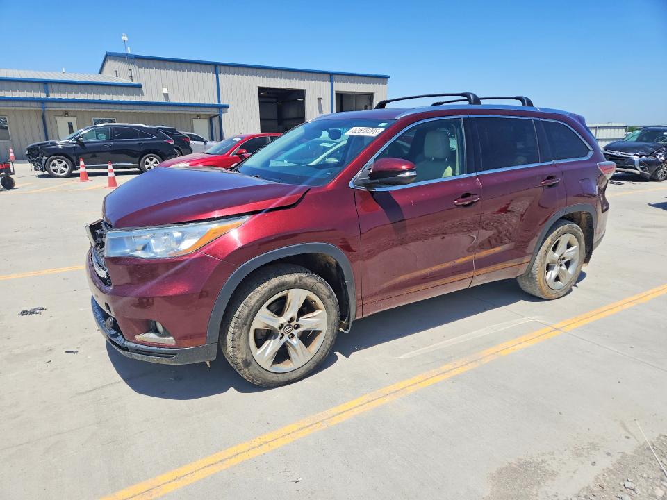 Продажа на аукционе авто 2016 Toyota Highlander, vin: 5TDDKRFH1GS304913, номер лота: 52590306