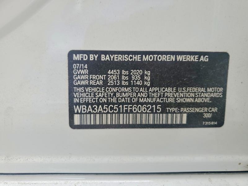 Aukcja sprzedaży 2015 Bmw 328, vin: WBA3A5C51FF606215, numer aukcji: 54923546