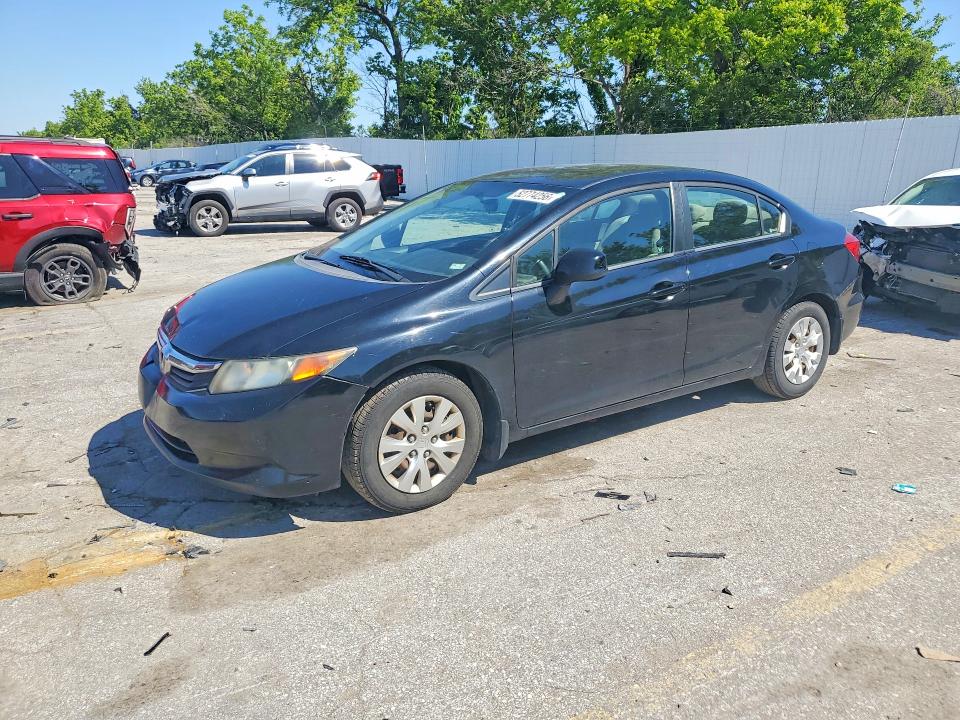 52774256 :رقم المزاد ، 19XFB2F51CE010292 vin ، 2012 Honda Civic مزاد بيع