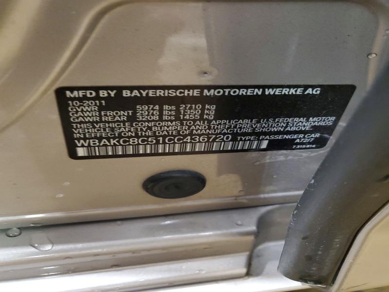 Продаж на аукціоні авто 2012 Bmw 750, vin: WBAKC8C51CC436720, номер лоту: 52140966