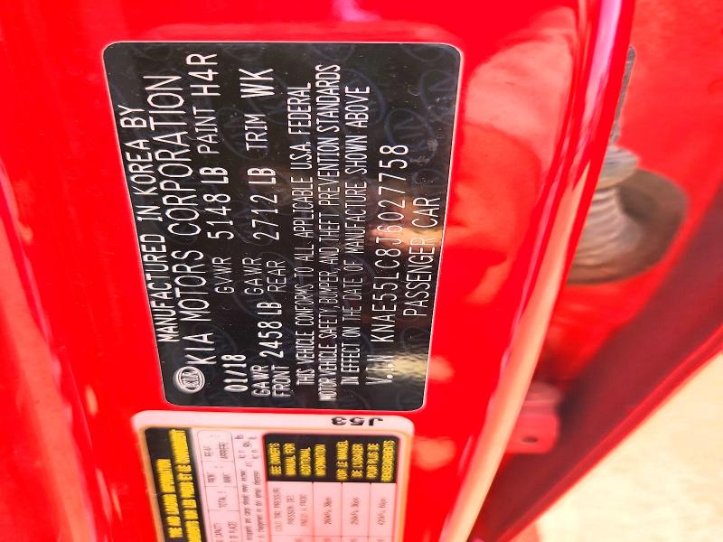 53176416 :رقم المزاد ، KNAE55LC8J6027758 vin ، 2018 Kia Stinger مزاد بيع