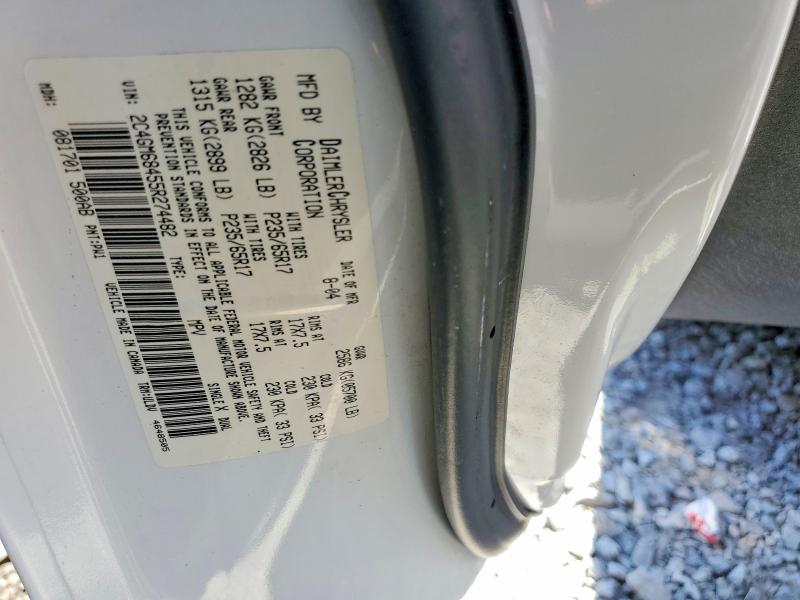 53770396 :رقم المزاد ، 2C4GM68455R274482 vin ، 2005 Chrysler Pacifica مزاد بيع