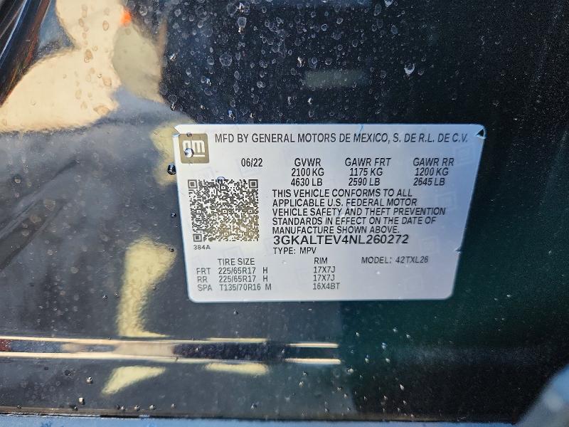 Продаж на аукціоні авто 2022 Gmc Terrain, vin: 3GKALTEV4NL260272, номер лоту: 52549366