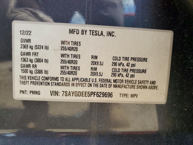 Продаж на аукціоні авто 2023 Tesla Model Y, vin: 7SAYGDEE5PF629696, номер лоту: 51414386