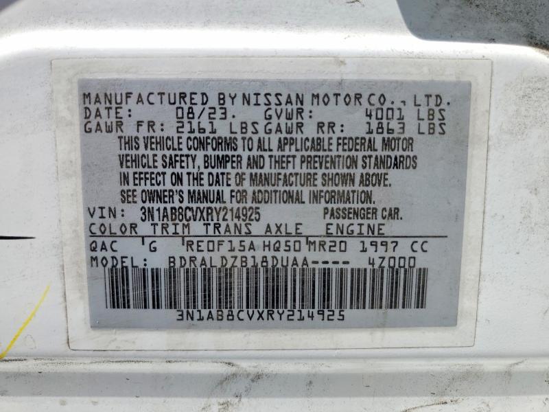 Продаж на аукціоні авто 2024 Nissan Sentra, vin: 3N1AB8CVXRY214925, номер лоту: 54312996