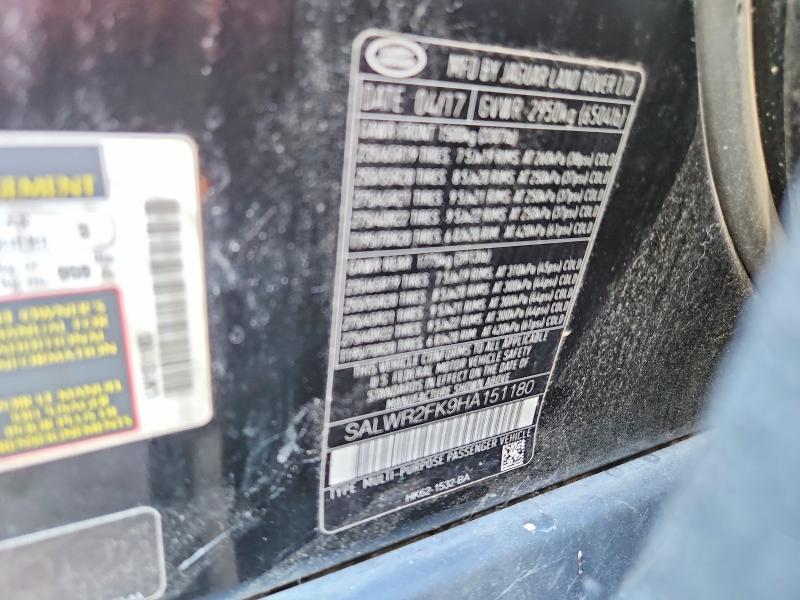 Продажа на аукционе авто 2017 Land Rover Range Rover Sport, vin: SALWR2FK9HA151180, номер лота: 55421056