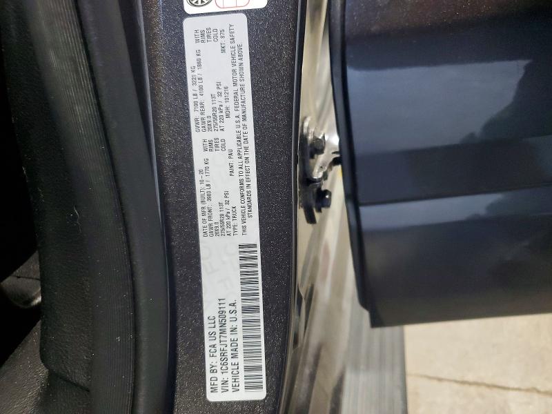 Продаж на аукціоні авто 2021 Ram 1500, vin: 1C6SRFJT7MN509111, номер лоту: 55163656
