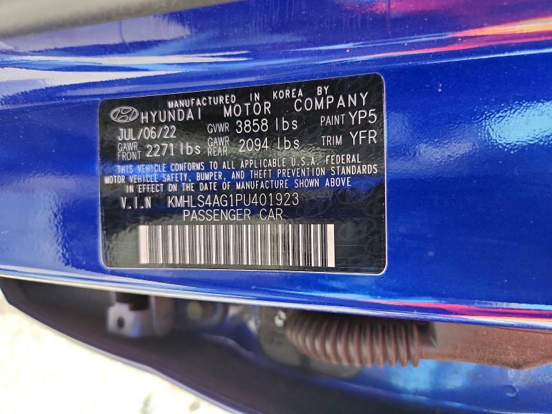 2023 Hyundai Elantra მანქანა იყიდება აუქციონზე, vin: KMHLS4AG1PU401923, აუქციონის ნომერი: 55325156