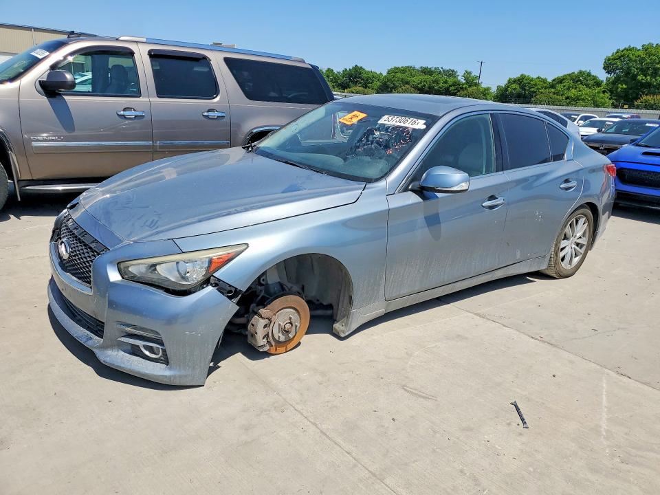 2015 Infiniti Q50 მანქანა იყიდება აუქციონზე, vin: JN1BV7AR4FM406173, აუქციონის ნომერი: 53730616