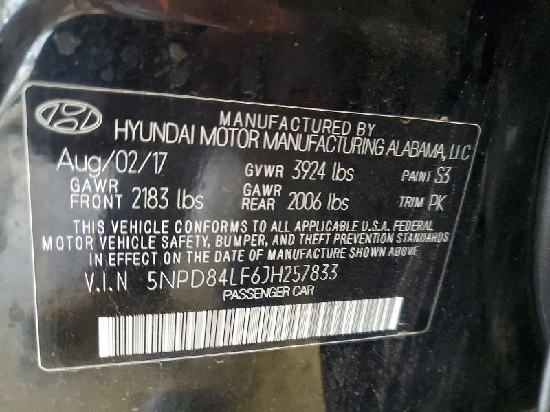 Продажа на аукционе авто 2018 Hyundai Elantra, vin: 5NPD84LF6JH257833, номер лота: 55064096