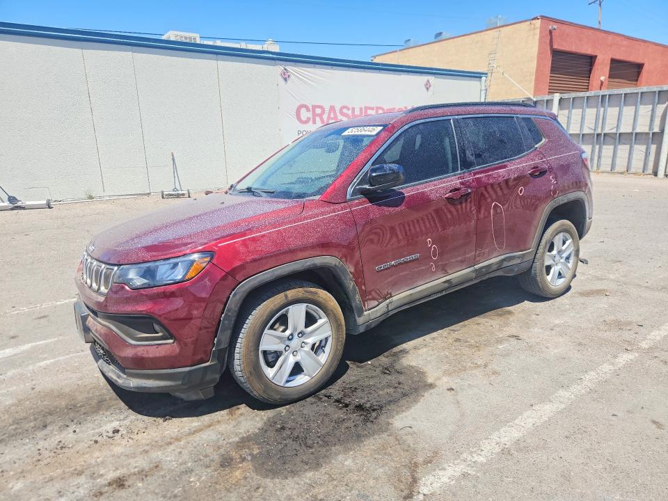 2022 Jeep Compass მანქანა იყიდება აუქციონზე, vin: 3C4NJDBB2NT111264, აუქციონის ნომერი: 52586446