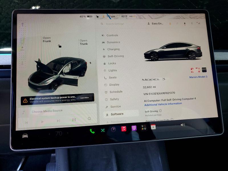 52711336 :رقم المزاد ، 5YJ3E1EAXRF821370 vin ، 2024 Tesla Model 3 مزاد بيع