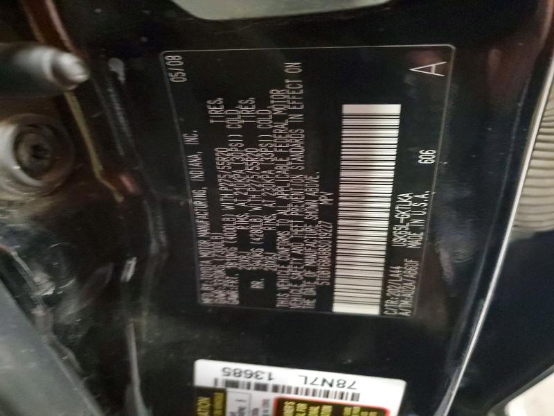 2008 Toyota Sequoia მანქანა იყიდება აუქციონზე, vin: 5TDBY68A88S019227, აუქციონის ნომერი: 54330686