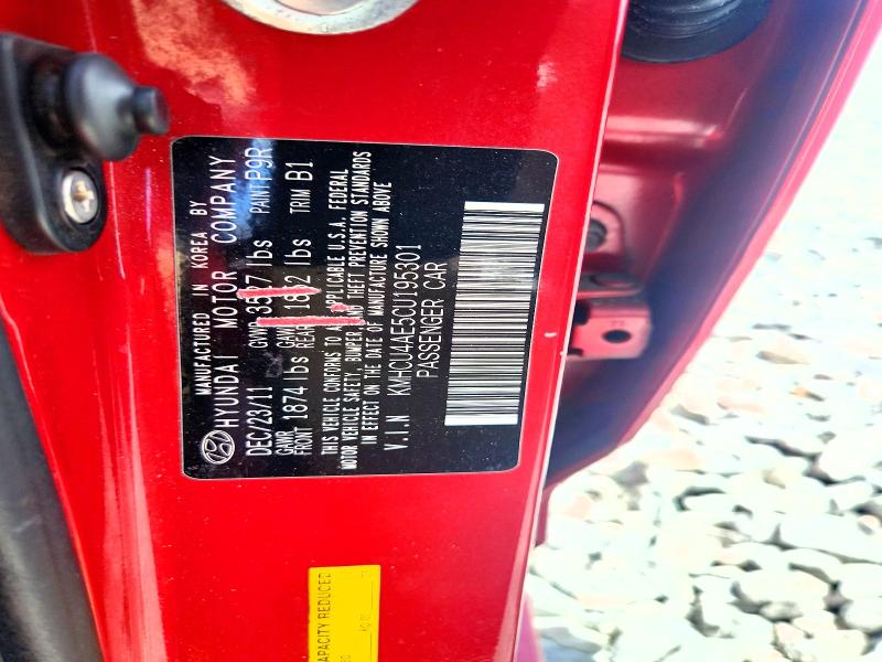 2012 Hyundai Accent მანქანა იყიდება აუქციონზე, vin: KMHCU4AE5CU195301, აუქციონის ნომერი: 54631086