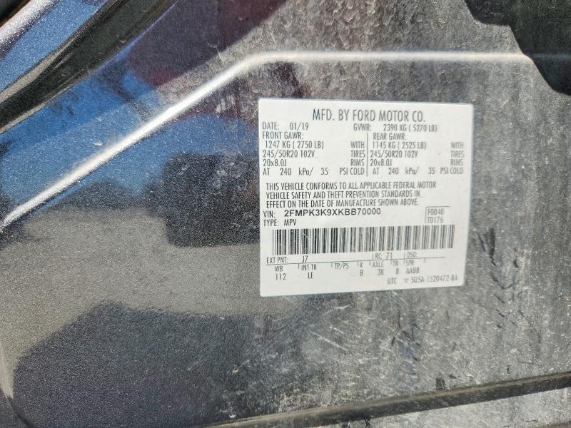 Продажа на аукционе авто 2019 Ford Edge, vin: 2FMPK3K9XKBB70000, номер лота: 52998056