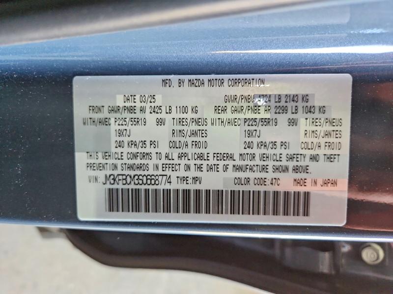 Aukcja sprzedaży 2025 Mazda Cx-5, vin: JM3KFBCM3S0668774, numer aukcji: 54300686