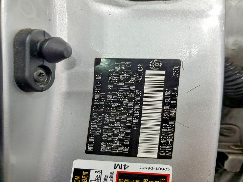 Aukcja sprzedaży 2011 Toyota Camry, vin: 4T1BF3EK2BU210092, numer aukcji: 52440836