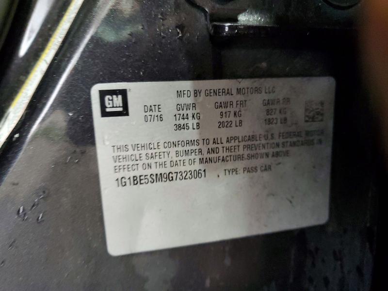 Aukcja sprzedaży 2016 Chevrolet Cruze, vin: 1G1BE5SM9G7323061, numer aukcji: 53236226