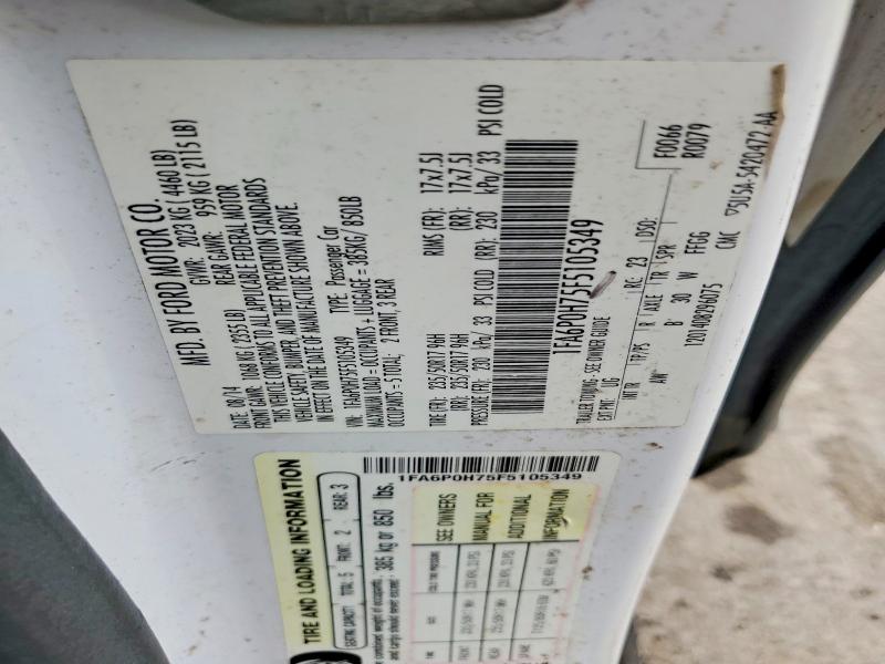 Продажа на аукционе авто 2015 Ford Fusion, vin: 1FA6P0H75F5105349, номер лота: 52616156