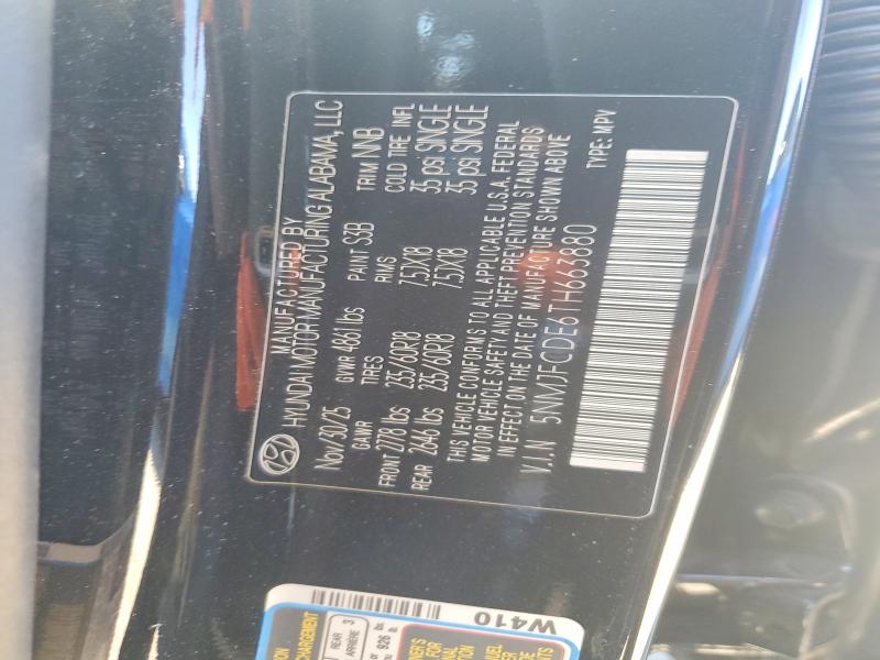 Aukcja sprzedaży 2026 Hyundai Tucson, vin: 5NMJFCDE6TH663880, numer aukcji: 53086276