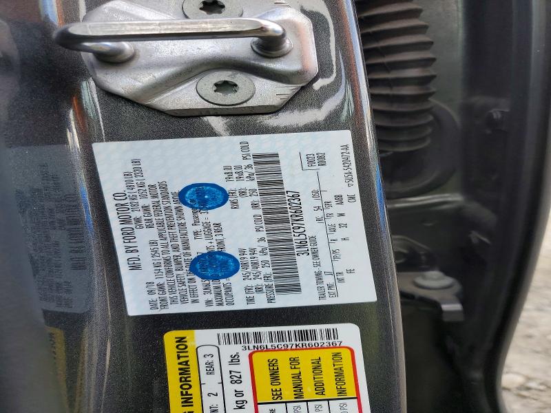 2019 Lincoln Mkz მანქანა იყიდება აუქციონზე, vin: 3LN6L5C97KR602367, აუქციონის ნომერი: 54828046