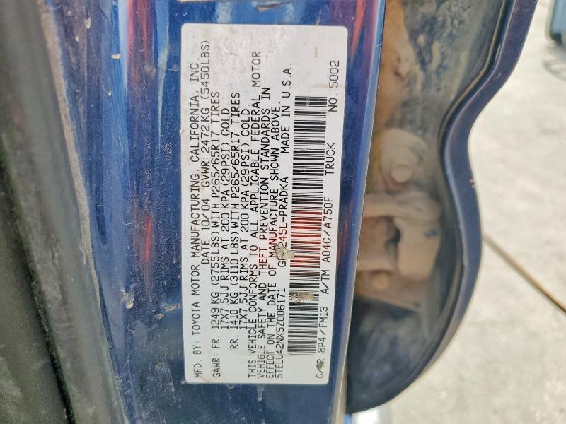Продажа на аукционе авто 2005 Toyota Tacoma, vin: 5TELU42NX5Z006171, номер лота: 53786346