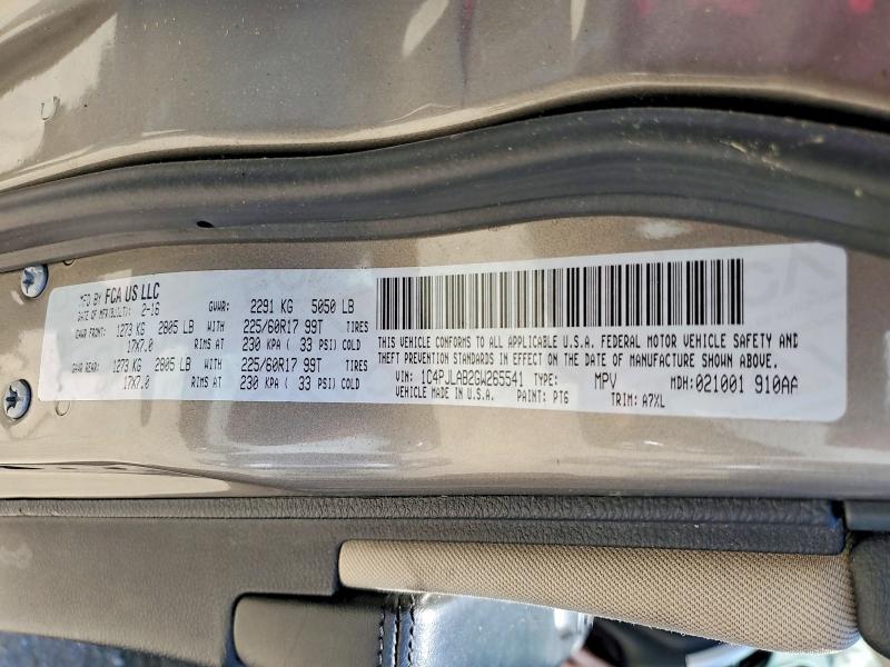 Продаж на аукціоні авто 2016 Jeep Cherokee, vin: 1C4PJLAB2GW265541, номер лоту: 51669026
